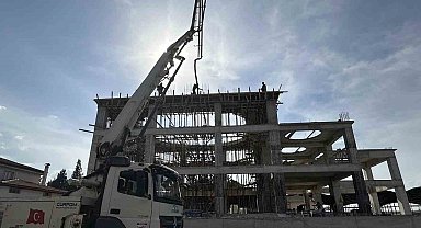 Beyağaç Çarşı Cami İnşaatı Hızla İlerliyor