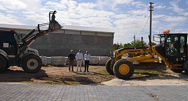 Beylikova Belediyesi kilitli parke taşı çalışmalarına başladı