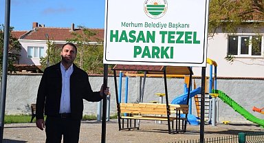 Beylikova'da vefa örneği, 'Hasan Tezel Parkı' açıldı