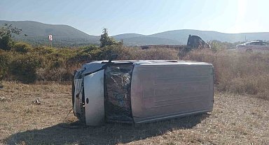 Bilecik'te kontrolden çıkan araç şarampole uçtu, sürücüsü yaralandı