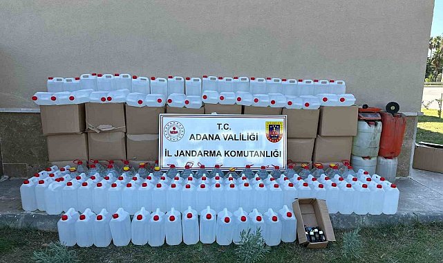 Bin 475 litre kaçak alkol ele geçirildi