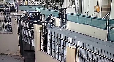 Boşanma aşamasındaki karısını kaçırmak istedi, o anlar kameralara yansıdı