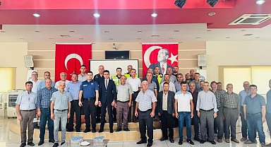 Bozdoğan'da okul servis şoförlerine güvenlik eğitimi verildi