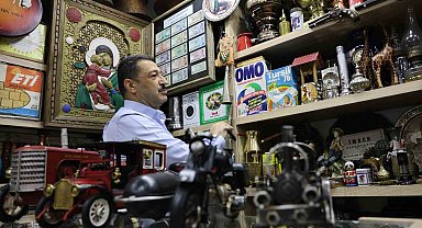 Bu müzede nostalji yaşatılıyor: 40 yılda 10 bin antika eşya biriktirdi