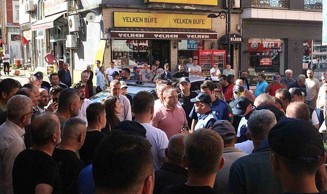 Bulancak'ta zabıta ile dürümcüler arasında denetim gerginliği
