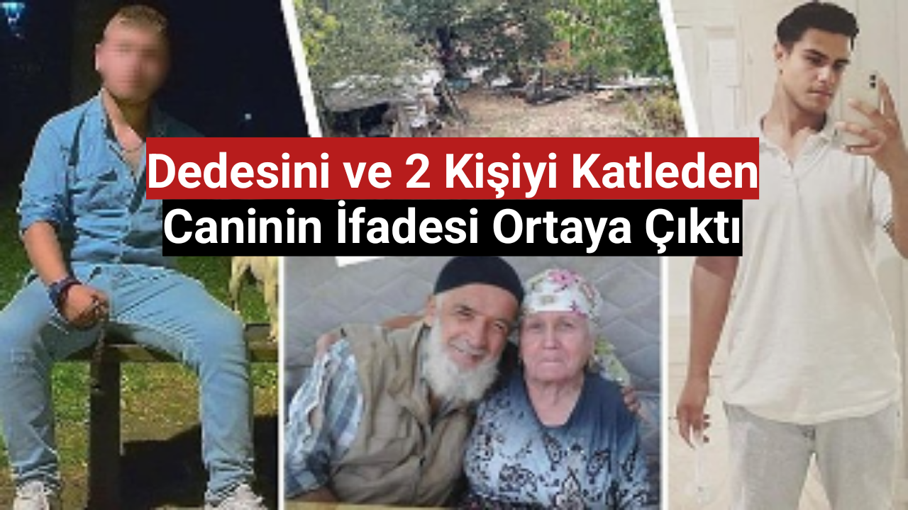 Bursa'da dedesini ve iki kişiyi katletmişti! Cani torunun ifadesi ortaya çıktı