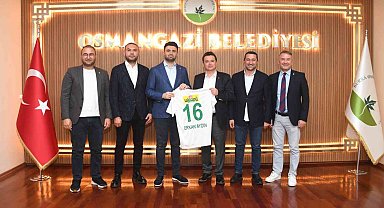Bursaspor Yönetiminden Başkan Aydın'a ziyaret