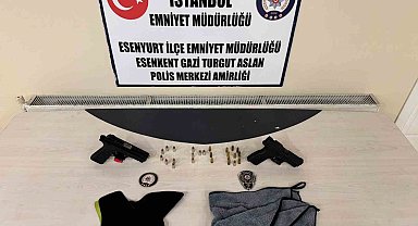 Çalıntı motosikletle silahlı saldırıya hazırlanan 2 şahıs yakalandı