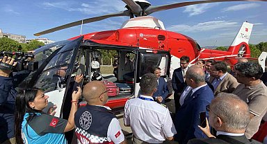Çanakkale'de ambulans helikopter göreve başladı