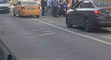 Çaycuma'da motosikletli kurye köpeğe çarptı