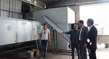 Ceviz kurutma tesisinde mesai başladı