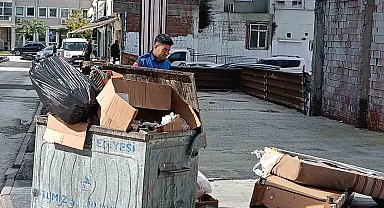 Çevreyi kirleten şahıs kameralardan tespit edildi