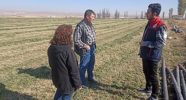 Çiftçilere ürün ekimi ve hasat konusunda bilgilendirme yapıldı