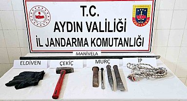 Çine'de kaçak kazıya suçüstü