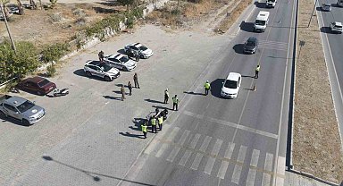 Çine'de motosiklet sürücüleri denetlendi