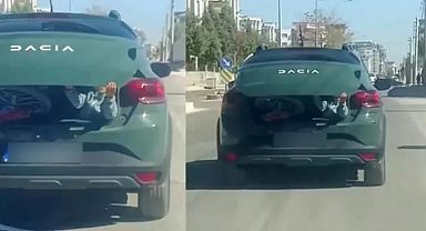 Çocuğu bagajda götüren sürücüye adli işlem yapıldı