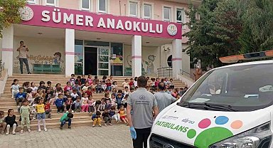 Çocuklar patibulans ile tanıştı