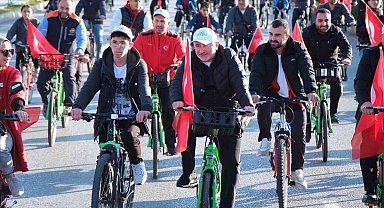 Çorum'da pedallar Cumhuriyet Bayramı için çevrildi