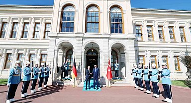 Cumhurbaşkanı Erdoğan, Almanya Başbakanı Olaf Scholz'u kabul etti