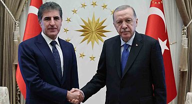 Cumhurbaşkanı Erdoğan, IKBY Başkanı Barzani'yi kabul etti