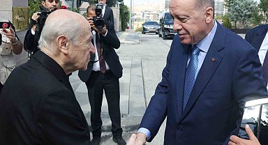 Cumhurbaşkanı Erdoğan, MHP Lideri Bahçeli ile bir araya geldi