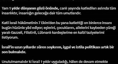 Cumhurbaşkanı Erdoğan: "İsrail bu soykırımın bedelini er ya da geç ödeyecek"