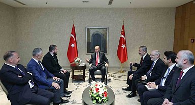 Cumhurbaşkanı Erdoğan, Sırbistan'da Sancaklı liderlerle görüştü