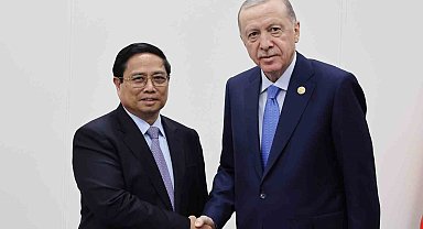 Cumhurbaşkanı Erdoğan, Vietnam Başbakanı Pham ile bir araya geldi
