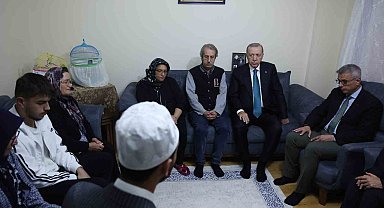 Cumhurbaşkanı Erdoğan'dan AK Parti'li Önderoğlu'nun ailesine taziye ziyareti