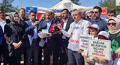 DEM Partili belediyeler tarafından işten çıkartılan işçilerin eylemine destek