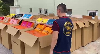 Denizli'de dünya markalarına ait 38 milyonluk lisansız ürün ele geçirildi