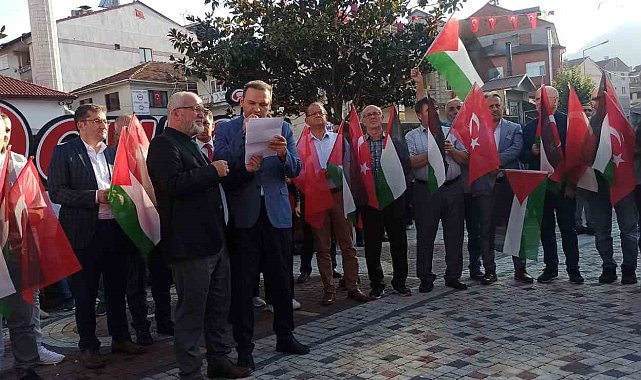 Devrek'ten Filistin'e destek, İsrail'e tepki