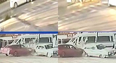 Dikkatsizlik kazalara neden oldu: O anlar güvenlik kamerasında