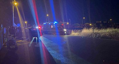 Duvara çarpan motosiklet alev aldı: 1 ölü, 1 yaralı