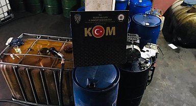 Düzce'de 4 bin litre kaçak akaryakıt ele geçirildi