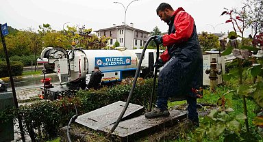 Düzce'de mazgallar temizlendi