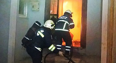 Edirne'de tek katlı evde yangın