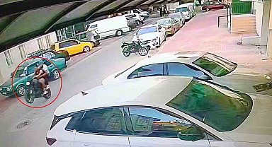 Ehliyetine el konulan motosiklet sürücüsünün tek teker şovu hastanede bitti