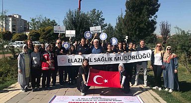 Elazığ'da Dünya Yürüyüş Günü etkinlikleri