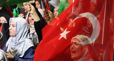 Elazığ'da Filistin'e destek mitingi düzenlendi