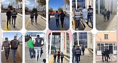Elazığ'da kesinleşmiş hapis cezası bulunan 68 zanlı yakalandı