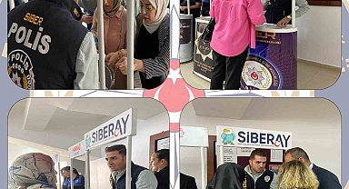 Elazığ'da polis ekipleri üniversite öğrencilerine SİBERAY Projesini anlattı