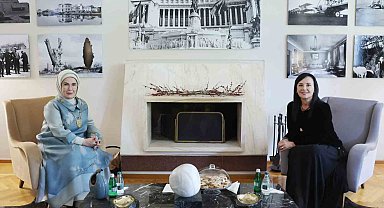 Emine Erdoğan, Arnavutluk Başbakanı Edi Rama'nın eşi Linda Rama ile görüştü