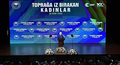 Emine Erdoğan: "Ekilmemiş tek bir karış toprağımız kalmasın, imece kültürümüzü burada da yürürlüğe koyalım. El birliğiyle ekelim, el birliğiyle toplayalım"