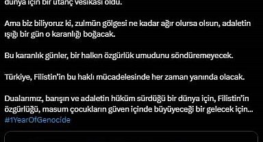Emine Erdoğan'dan saldırıların birinci yılında "Gazze" paylaşımı: