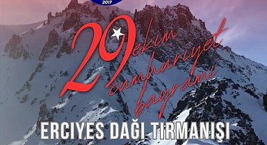 Erciyes'e 29 Ekim CumhuriyetTırmanışı yapılacak