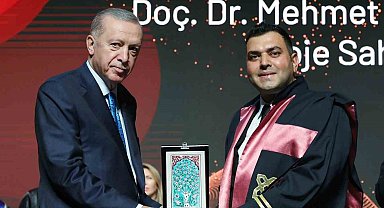 ERÜ'ye Cumhurbaşkanı Recep Tayyip Erdoğan'dan ödül