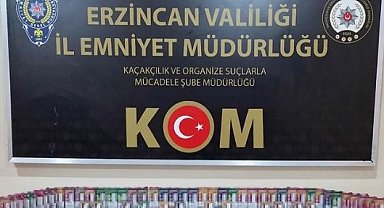 Erzincan'da 60 adet kaçak elektronik sigara ele geçirildi