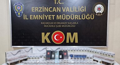 Erzincan'da 60 bin değerinde kaçak telefon ve sigara ele geçirildi