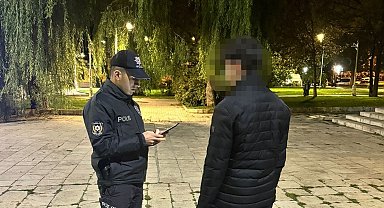 Erzincan'da parklarda polis uygulaması